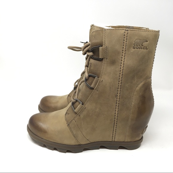 Sorel Joan Of Arctic Wedge II Boots, Ash Brown - Picture 6 of 15